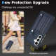 For Samsung Galaxy S24+ 5G Shockproof Leather Phone Case with Wrist Strap(Blue)