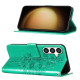 For Samsung Galaxy S24+ 5G Embossed Butterfly Leather Phone Case(Green)