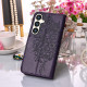 For Samsung Galaxy S24+ 5G Embossed Butterfly Leather Phone Case(Dark Purple)