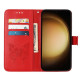 For Samsung Galaxy S24+ 5G Embossed Butterfly Leather Phone Case(Red)