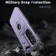 For Samsung Galaxy S23 5G Camshield MagSafe Ring Holder Armor Phone Case(Puple)