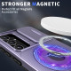 For Samsung Galaxy S23 5G Camshield MagSafe Ring Holder Armor Phone Case(Puple)