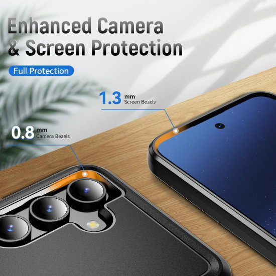 For Samsung Galaxy S24+ 5G Pioneer Armor Heavy Duty PC Hybrid TPU Phone Case(Black)