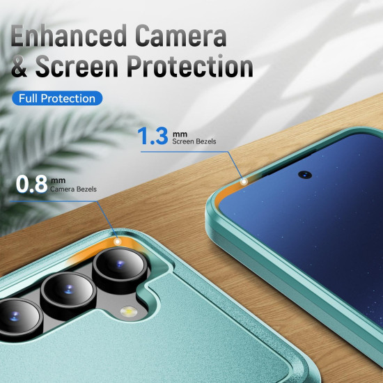 For Samsung Galaxy S24+ 5G Pioneer Armor Heavy Duty PC Hybrid TPU Phone Case(Green)