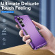 For Samsung Galaxy S24+ 5G Pioneer Armor Heavy Duty PC Hybrid TPU Phone Case(Purple+Black)