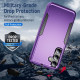 For Samsung Galaxy S24+ 5G Pioneer Armor Heavy Duty PC Hybrid TPU Phone Case(Purple+Black)