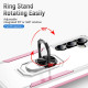 For Samsung Galaxy S24+ 5G Pioneer Armor Heavy Duty PC Hybrid TPU Phone Case with Holder(White+Pink)