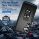 For Samsung Galaxy S24+ 5G Pioneer Armor Heavy Duty PC Hybrid TPU Phone Case with Holder(Black)
