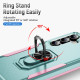 For Samsung Galaxy S24+ 5G Pioneer Armor Heavy Duty PC Hybrid TPU Phone Case with Holder(Green+Pink)