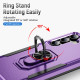 For Samsung Galaxy S24+ 5G Pioneer Armor Heavy Duty PC Hybrid TPU Phone Case with Holder(Purple+Black)