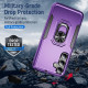 For Samsung Galaxy S24+ 5G Pioneer Armor Heavy Duty PC Hybrid TPU Phone Case with Holder(Purple+Black)