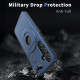 For Samsung Galaxy S24+ 5G Armor MagSafe Ring Holder Phone Case(Blue)