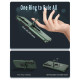 For Samsung Galaxy S24+ 5G Armor MagSafe Ring Holder Phone Case(Deep Green)