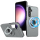 For Samsung Galaxy S24+ 5G Armor MagSafe Ring Holder Phone Case(Titanium Grey)
