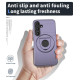 For Samsung Galaxy S24+ 5G Armor MagSafe Ring Holder Phone Case(Puple)