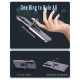 For Samsung Galaxy S24+ 5G Armor MagSafe Ring Holder Phone Case(Puple)