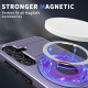 For Samsung Galaxy S24+ 5G Armor MagSafe Ring Holder Phone Case(Puple)