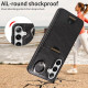 For Samsung Galaxy S24+ 5G Calf Texture Card Slot Ring Holder Phone Case(Black)