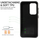 For Samsung Galaxy S23 5G Calf Texture Card Slot Ring Holder Phone Case(Blue)