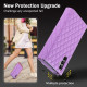 For Samsung Galaxy S24+ 5G Zipper Multi-Card Wallet Rhombic Leather Phone Case(Purple)