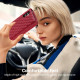 For Samsung Galaxy S24+ 5G Zipper Multi-Card Wallet Rhombic Leather Phone Case(Red)