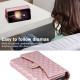 For Samsung Galaxy S24+ 5G Zipper Multi-Card Wallet Rhombic Leather Phone Case(Rose Gold)