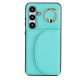 For Samsung Galaxy S24+ 5G YM007 Ring Holder Card Bag Skin Feel Phone Case(Green)