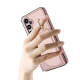 For Samsung Galaxy S24+ 5G YM007 Ring Holder Card Bag Skin Feel Phone Case(Rose Gold)