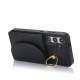 For Samsung Galaxy S24+ 5G YM007 Ring Holder Card Bag Skin Feel Phone Case(Black)