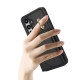 For Samsung Galaxy S24+ 5G YM007 Ring Holder Card Bag Skin Feel Phone Case(Black)