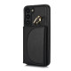 For Samsung Galaxy S23+ 5G YM007 Ring Holder Card Bag Skin Feel Phone Case(Black)
