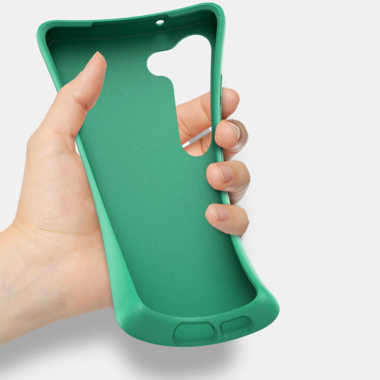 For Samsung Galaxy S24+ 5G Wheat Straw Material + TPU Phone Case(Green)