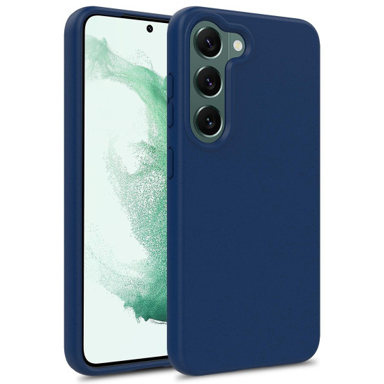 For Samsung Galaxy S24+ 5G Wheat Straw Material + TPU Phone Case(Blue)