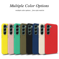 For Samsung Galaxy S24+ 5G Wheat Straw Material + TPU Phone Case(Blue)