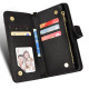 For Samsung Galaxy S24+ 5G Litchi Texture Zipper Leather Phone Case(Black)