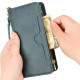 For Samsung Galaxy S24+ 5G Litchi Texture Zipper Leather Phone Case(Green)