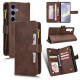 For Samsung Galaxy S24+ 5G Litchi Texture Zipper Leather Phone Case(Brown)