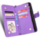 For Samsung Galaxy S24+ 5G Litchi Texture Zipper Leather Phone Case(Purple)