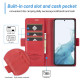 For Samsung Galaxy S24+ LC.IMEEKE Skin-friendly Card Slots Leather Phone Case(Red)