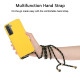 For Samsung Galaxy S24+ 5G Wheat Straw Material + TPU Phone Case with Lanyard(Yellow)