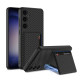 For Samsung Galaxy S24+ 5G GKK Ultra-thin Leather Card Slots Phone Case With Magnetic Holder(Carbon Fiber Texture)