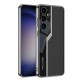 For For Samsung Galaxy S24+ 5G GKK Plating TPU + Leather Supercar Full Coverage Phone Case(Carbon Fiber)