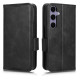 For Samsung Galaxy S24+ 5G Symmetrical Triangle Leather Phone Case(Black)