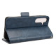For Samsung Galaxy S24+ 5G Symmetrical Triangle Leather Phone Case(Blue)