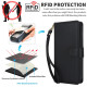 For Samsung Galaxy S24+ / S25+ 5G Multi-Card Wallet RFID Leather Phone Case(Black)