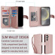 For Samsung Galaxy S24+ / S25+ 5G Multi-Card Wallet RFID Leather Phone Case(Rose Gold)