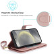 For Samsung Galaxy S24+ / S25+ 5G Multi-Card Wallet RFID Leather Phone Case(Rose Gold)