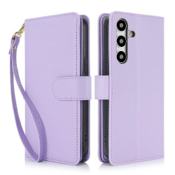 For Samsung Galaxy S24+ / S25+ 5G Multi-Card Wallet RFID Leather Phone Case(Light Purple)