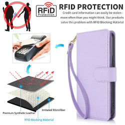 For Samsung Galaxy S24+ / S25+ 5G Multi-Card Wallet RFID Leather Phone Case(Light Purple)
