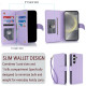 For Samsung Galaxy S24+ / S25+ 5G Multi-Card Wallet RFID Leather Phone Case(Light Purple)